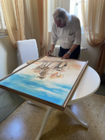 ivo milazzo firma una gigantografia del suo lavoro per edizioni npe